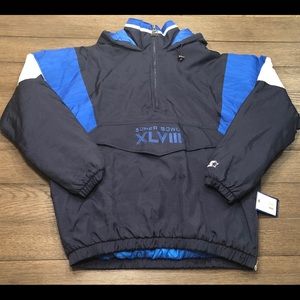 Starter Super Bowl XLVIII Pullover Puffer Jacket